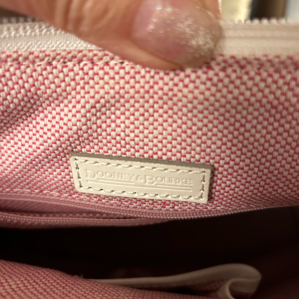 Dooney & Bourke Red Logo Canvas Shoulder Bag - Picture 9 of 10